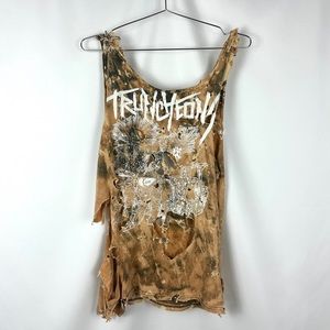 Distressed Punk Band Tank Top
